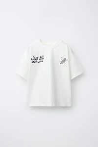 TEXT PRINTED T-SHIRT