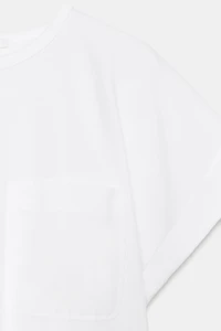 POPLIN POCKET T-SHIRT