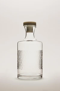 ENGRAVED GLASS BOTTLE