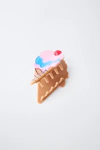ICE CREAM-SHAPED HAIR CLIP