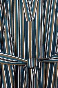 LIMITED EDITION STRIPED BELTED DRESS