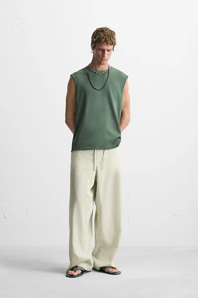 PANTALON BAGGY FIT RAYURES