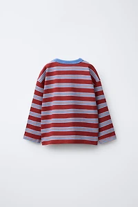 EMBROIDERED STRIPED T-SHIRT