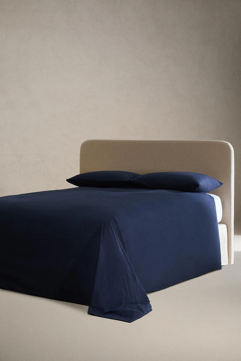 HOUSSE DE COUETTE COTON FIL TEINTÉ