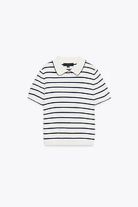 CONTRAST PIPING SHORT SLEEVE JUMPER