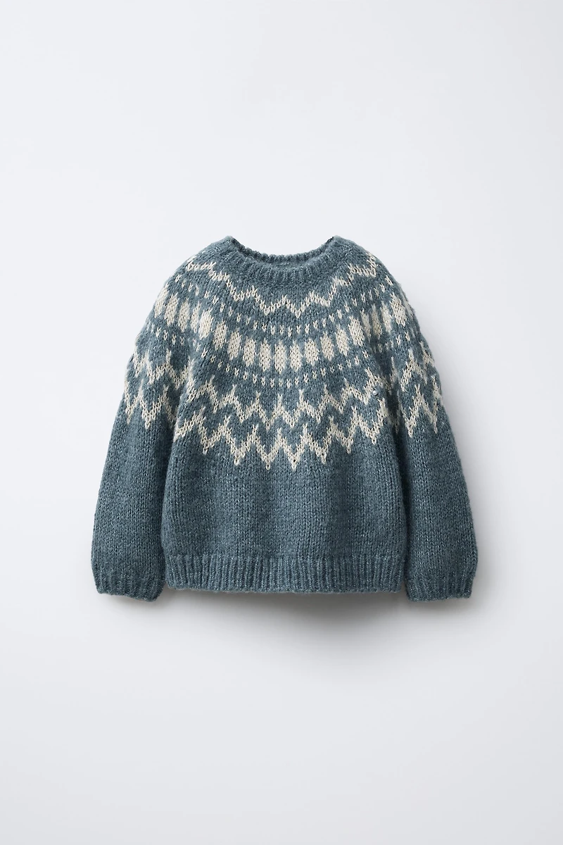 SPARKLY JACQUARD KNIT JUMPER
