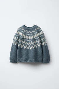 SPARKLY JACQUARD KNIT JUMPER
