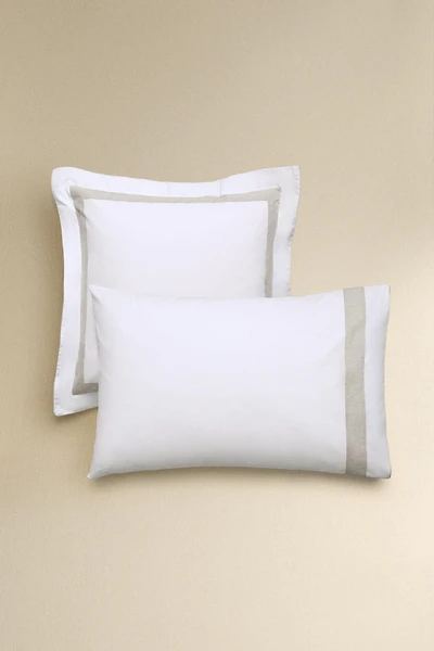 COTTON PILLOWCASE WITH BORDER