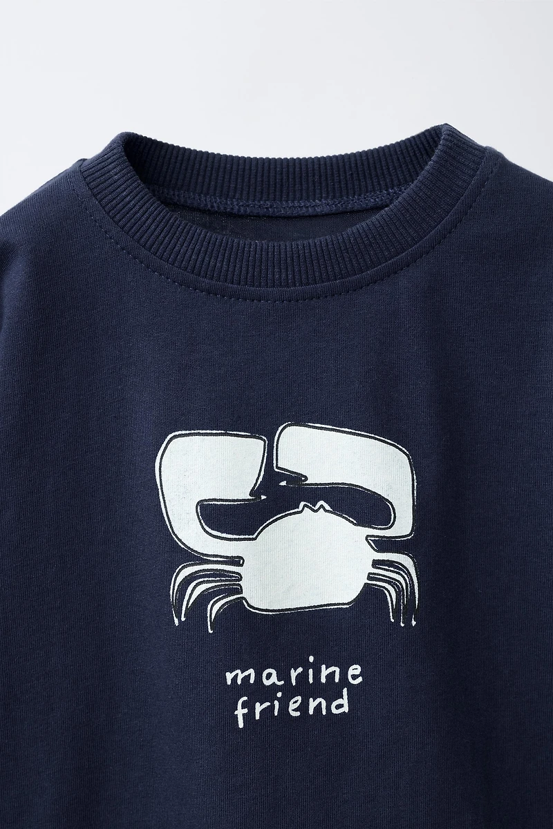 CRAB PRINT T-SHIRT