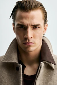 REGULAR FIT TEXTURED JACKET