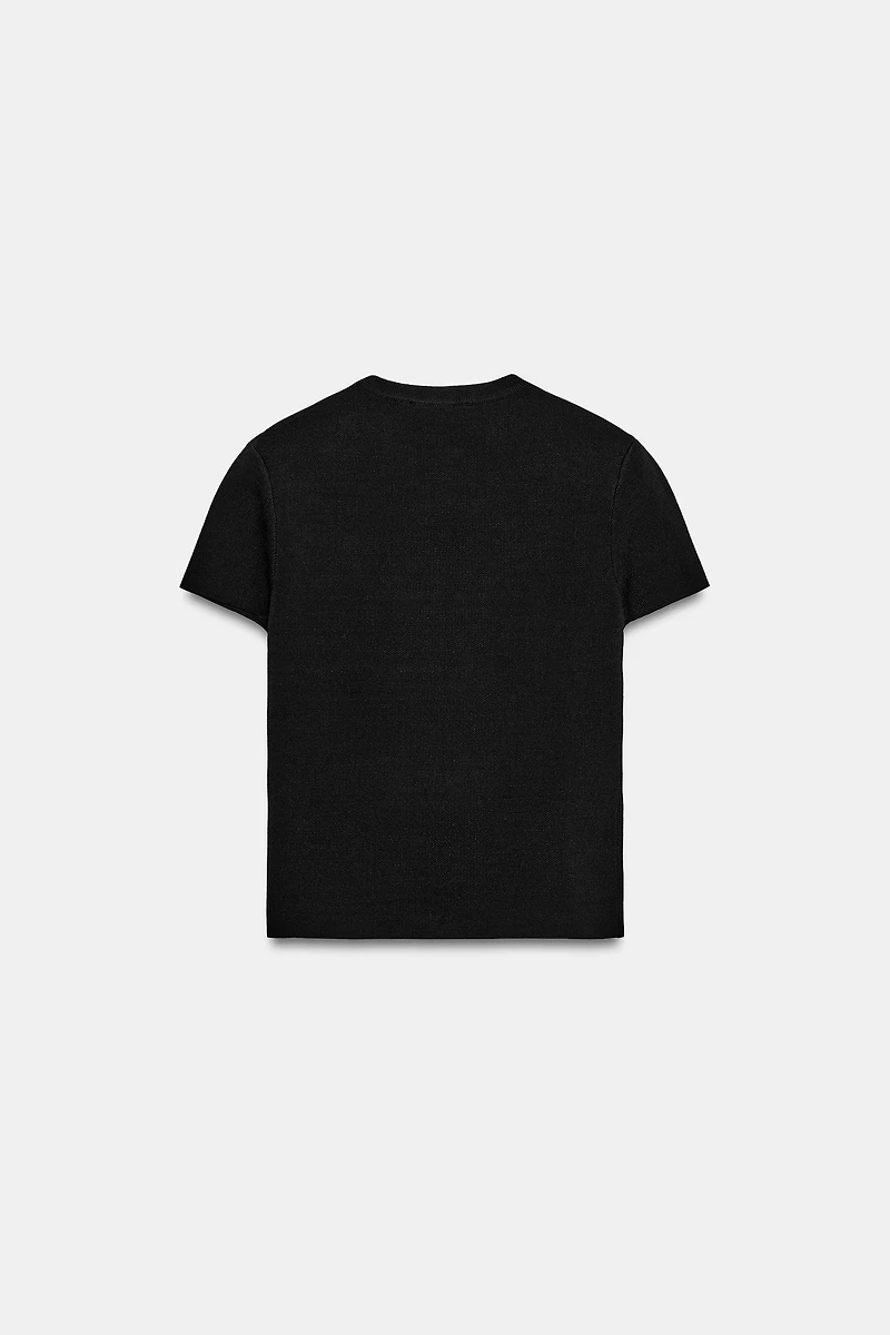 ASYMMETRIC CLOSURE KNIT TOP