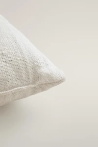 LETTER B EMBROIDERED LINEN CUSHION
