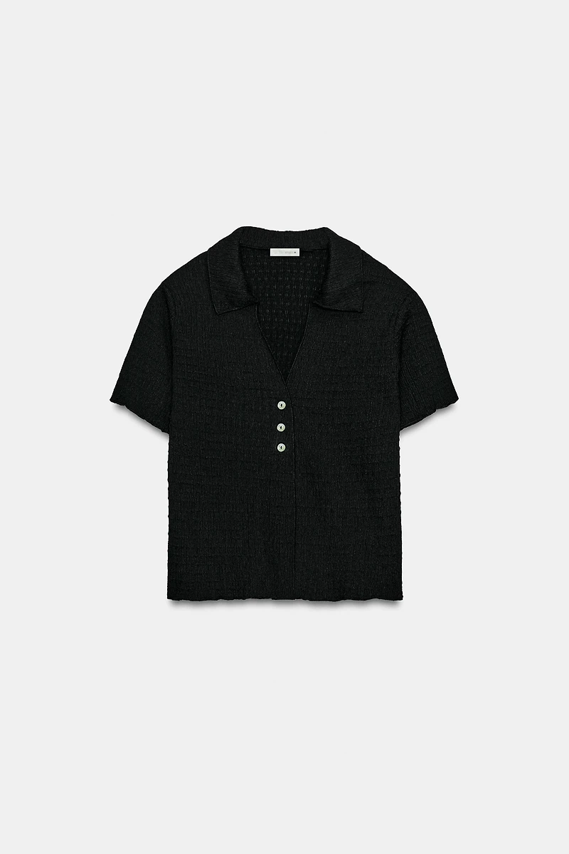 CROPPED TEXTURED JACKET