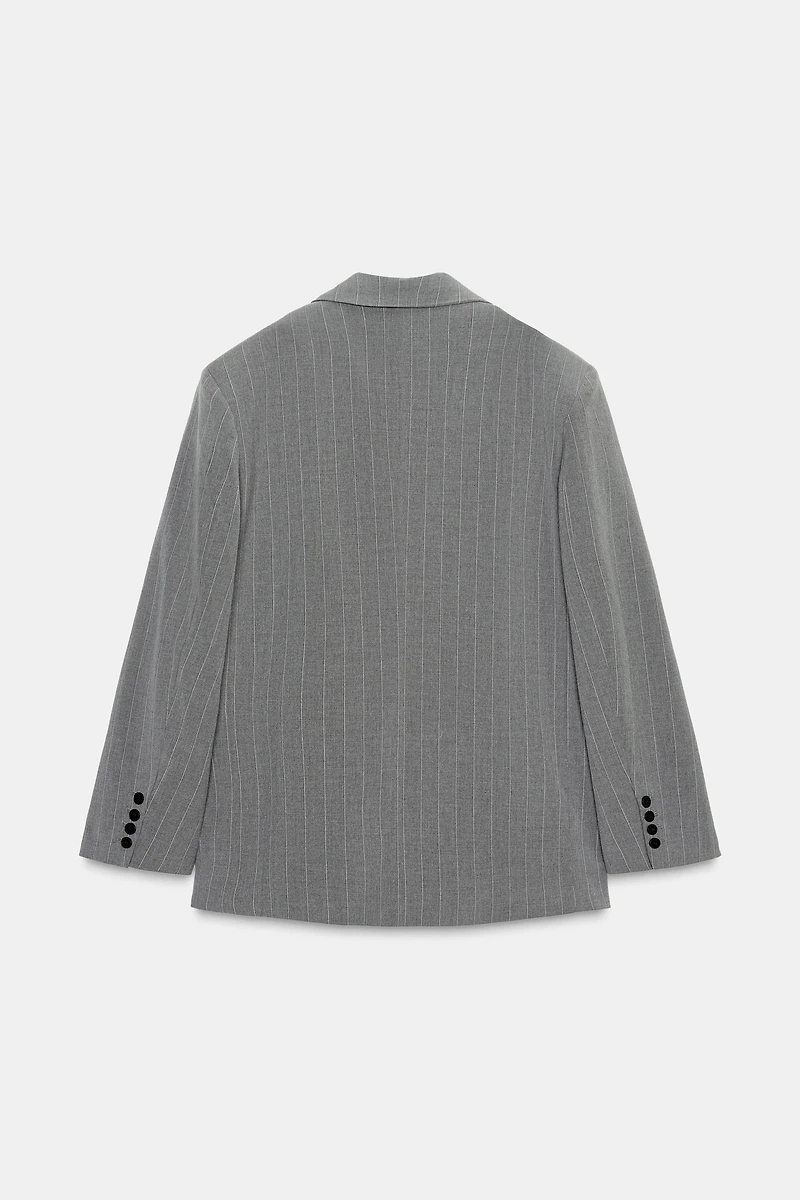 BLAZER OVERSIZE RAYURES BANQUIER