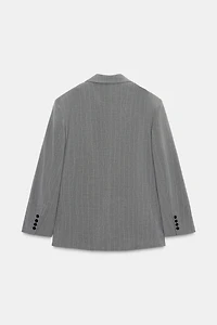 BLAZER OVERSIZE RAYURES BANQUIER