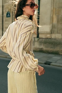 STRIPED LINEN JACKET