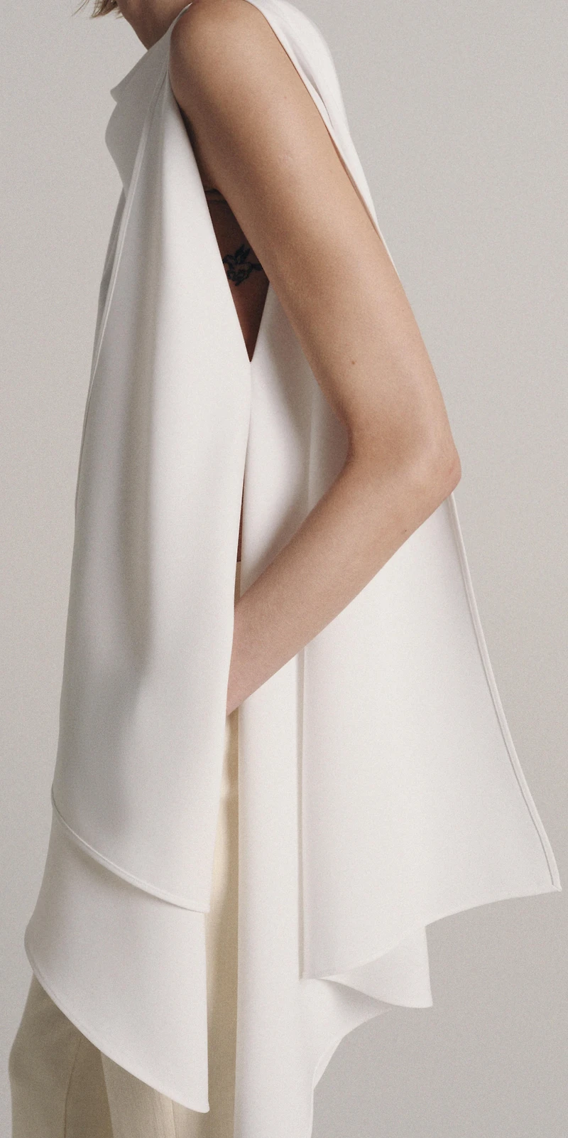 ZW COLLECTION ASYMMETRIC CAPE TOP