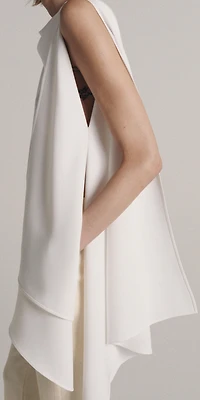 ZW COLLECTION ASYMMETRIC CAPE TOP