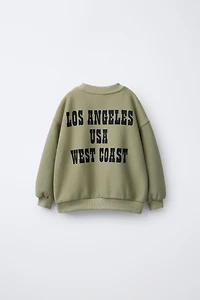 TEXT PRINT SWEATSHIRT