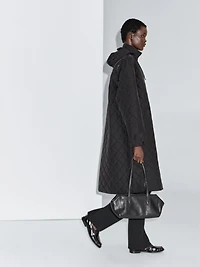 Parka longue matelassée oversize déperlante