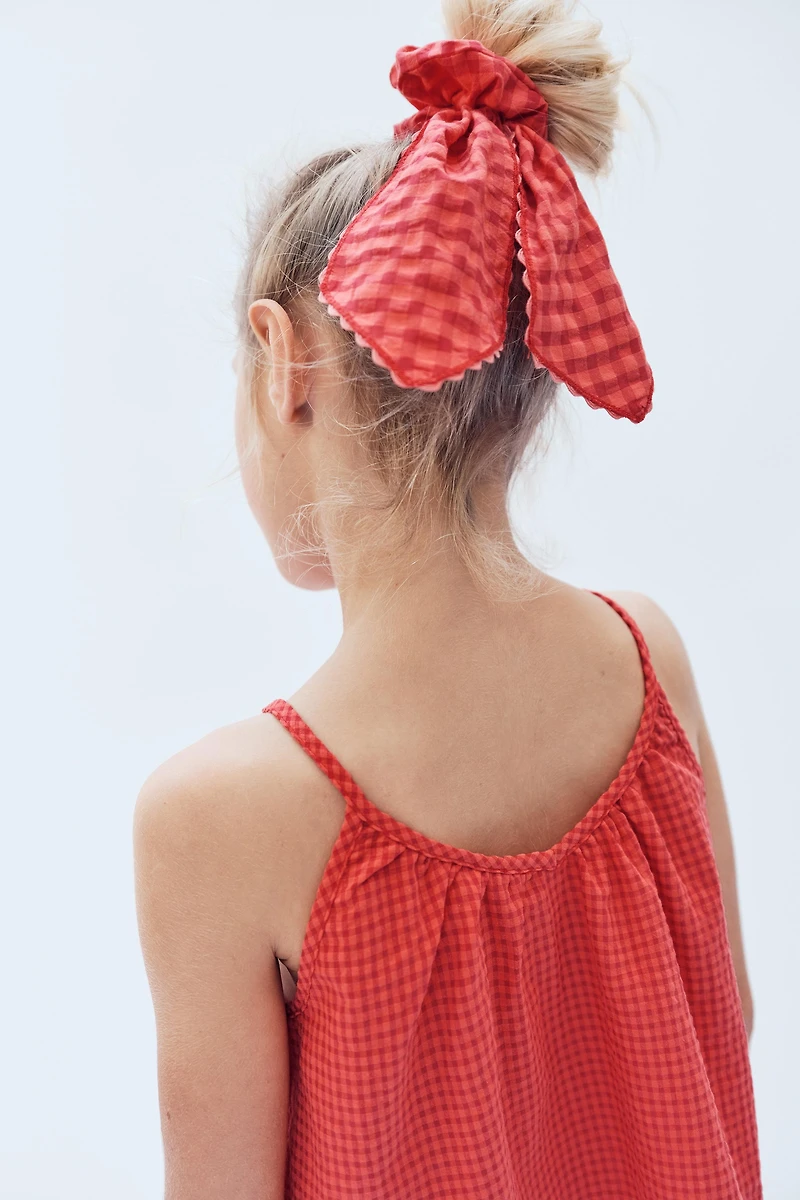 LIMITED EDITION GINGHAM BOW SCRUNCHIE