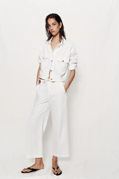 GOLD BUTTON CULOTTES