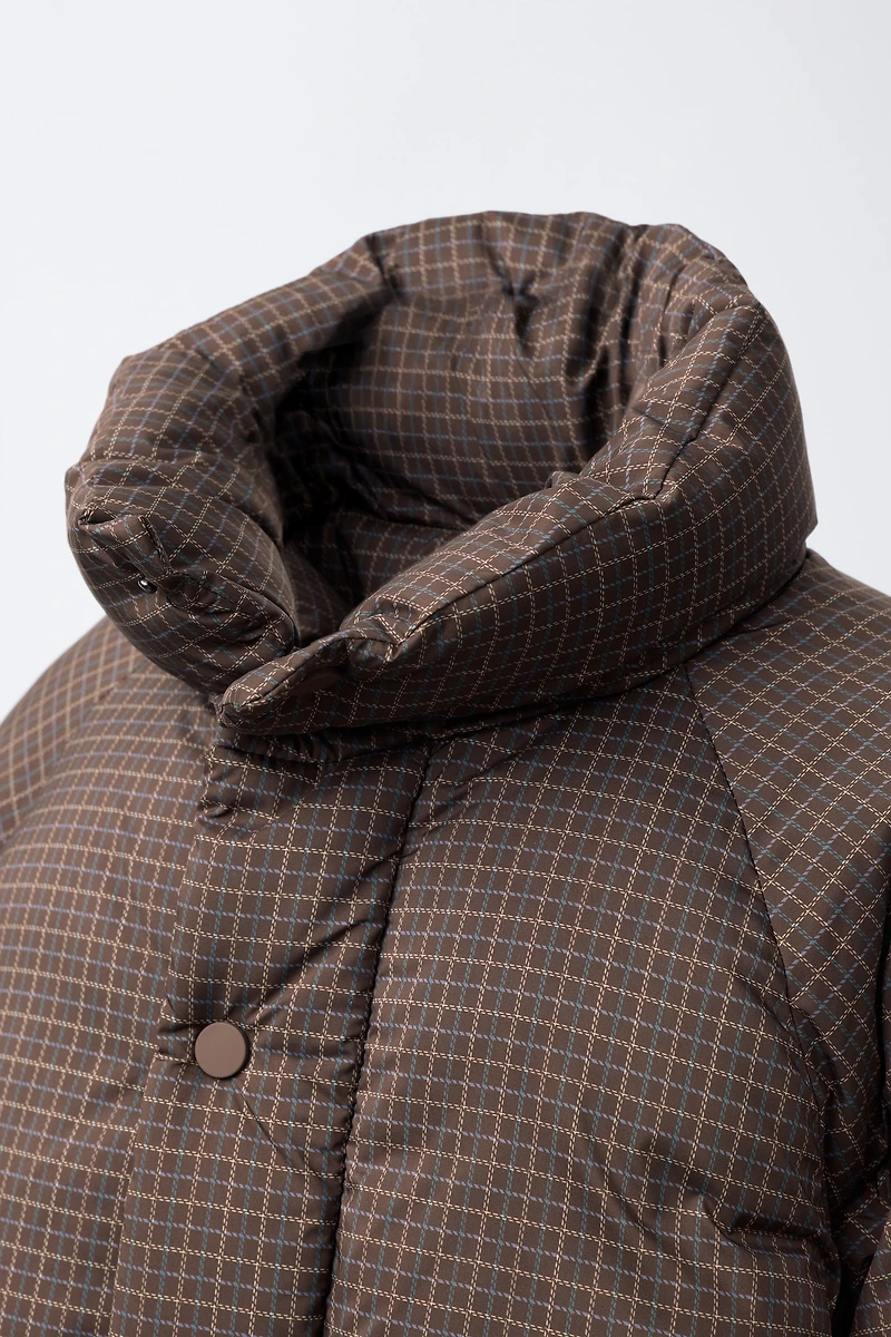 CHECKERED PUFFER JACKET