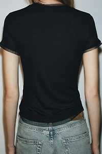 COMBINED TULLE T-SHIRT