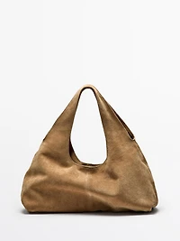 Medium split leather lady bag