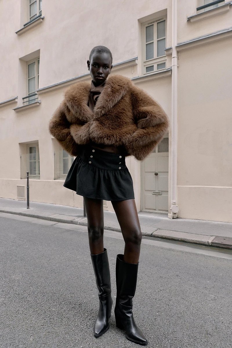 JUPE-SHORT À BOUTONS