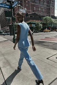 FLARE PANTS WITH SIDE VENTS