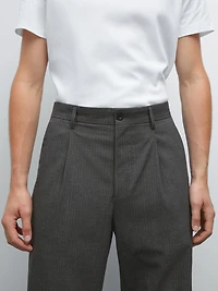 Pantalon relaxed fit à rayures tennis