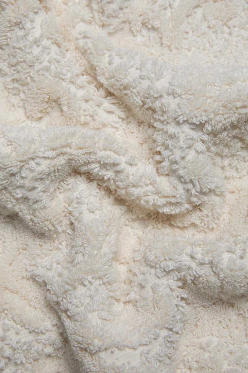 FLORAL JACQUARD BATH MAT