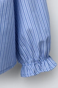 PETER PAN COLLAR SHIRT WITH RICKRACK TRIM