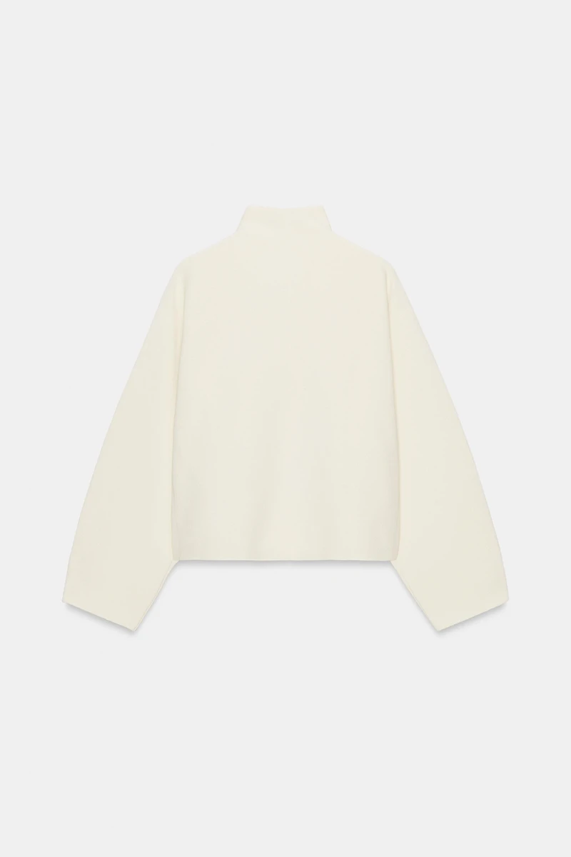 ZIPPER KNIT CARDIGAN