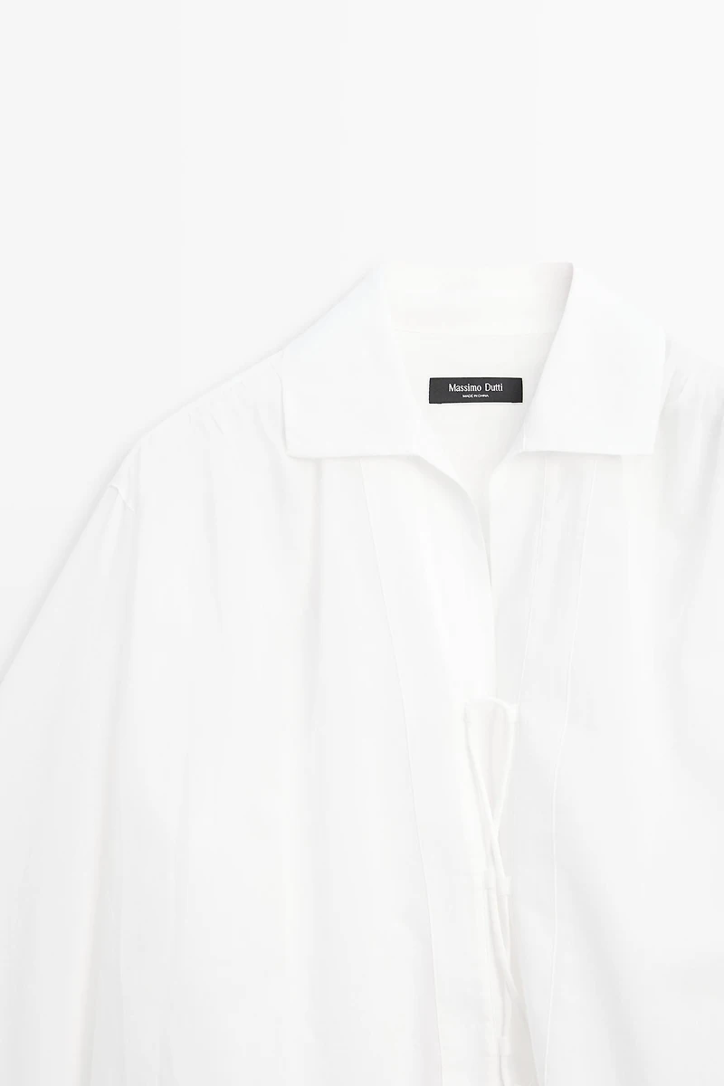 Chemisier 100 % coton fermeture