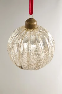 MERCURIZED STRIPED CHRISTMAS TREE BALL ORNAMENT