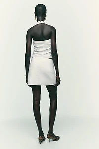 PLEATED WRAP SKORT
