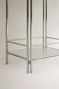 MEUBLE DE RANGEMENT ACIER ET VERRE