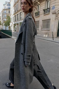 BELTED WOOL COAT