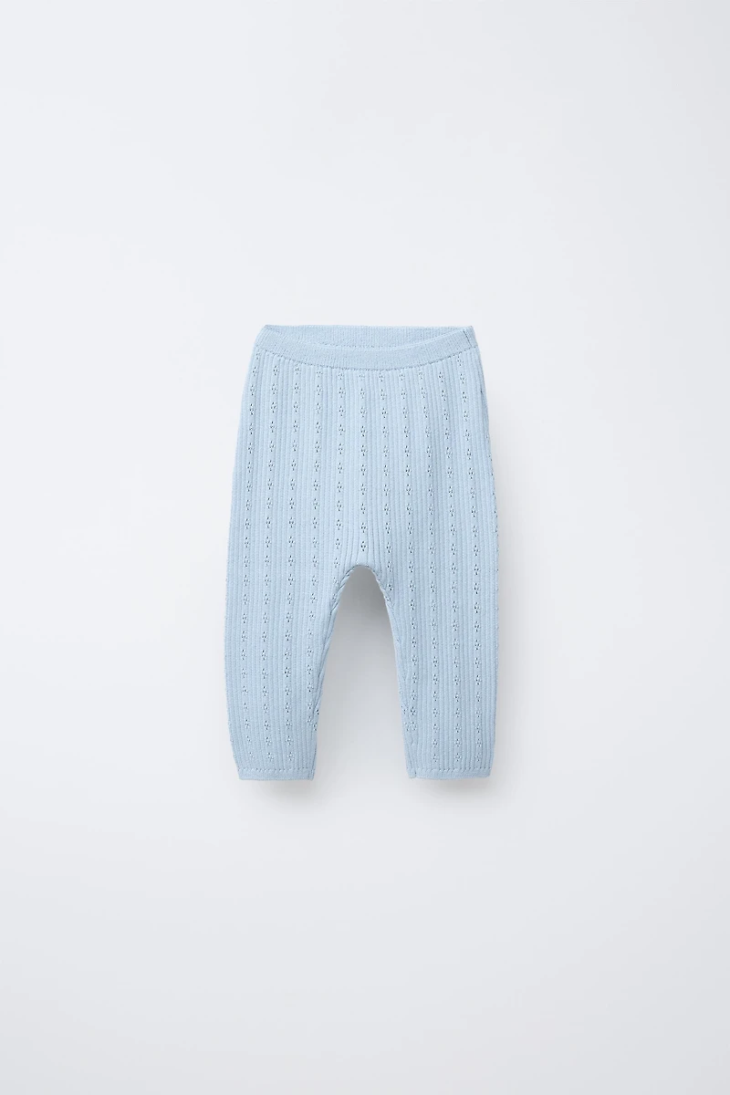 OPENWORK KNIT PANTS