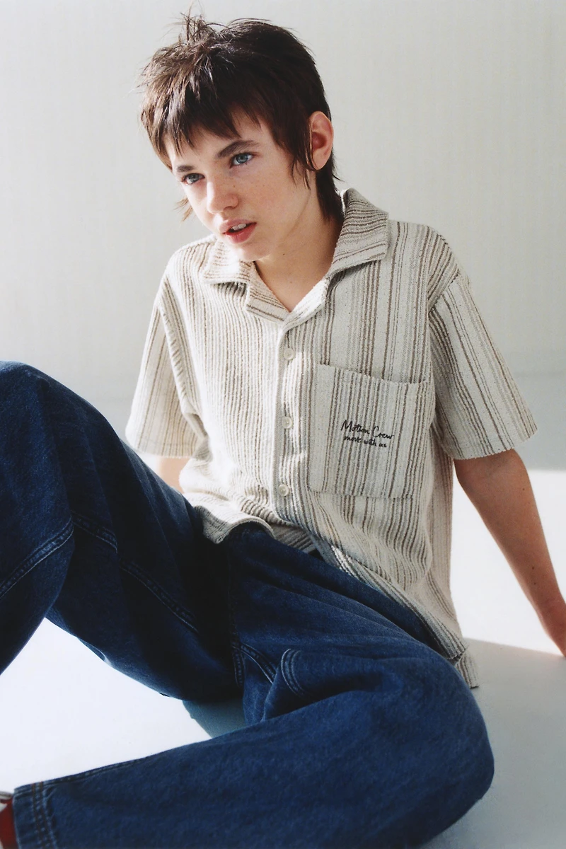 STRIPED KNIT SHIRT