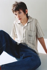 STRIPED KNIT SHIRT