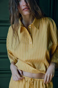 STRIPED PRINT SHORTS