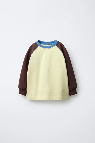 T-SHIRT MANCHES RAGLAN CONTRASTE