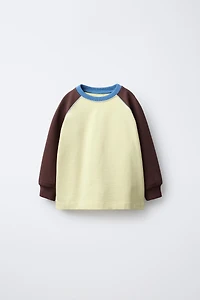 T-SHIRT MANCHES RAGLAN CONTRASTE