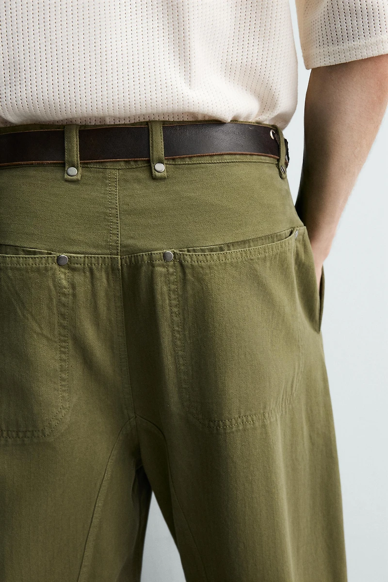 CARGO PANTS WITH SIDE LOOPS