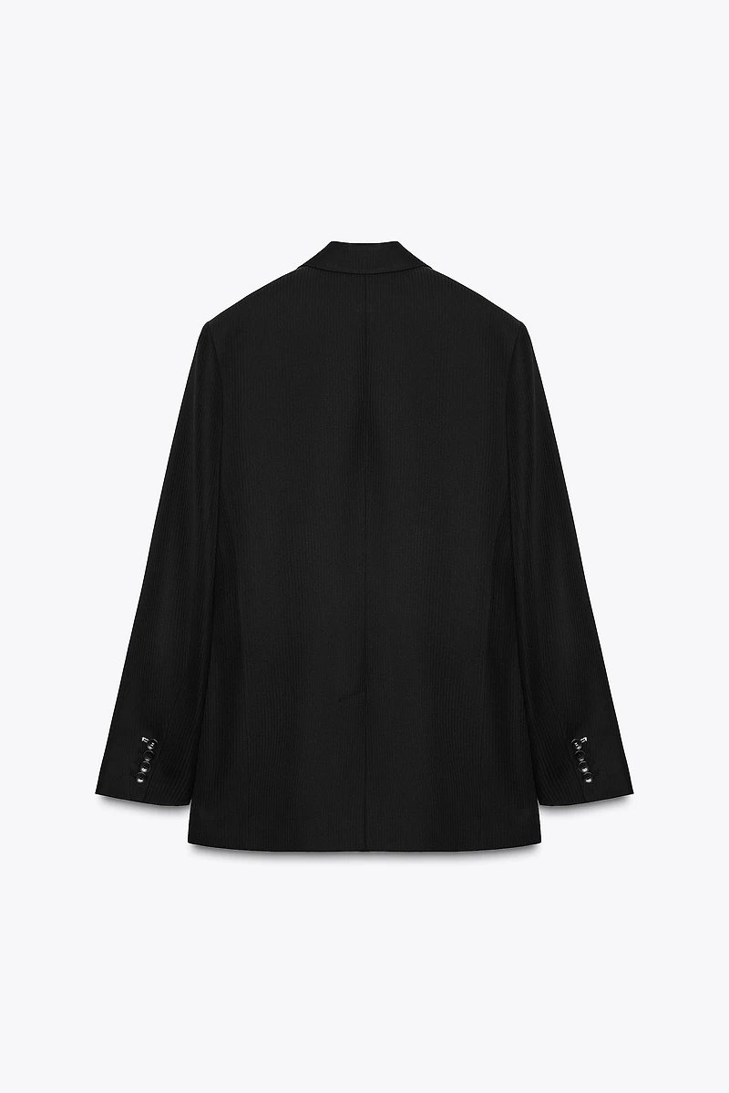 ZW COLLECTION LIMITED EDITION STRIPED WOOL BLEND BLAZER