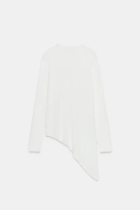 PULL LONG EN MAILLE ASYMÉTRIQUE