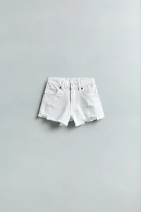 RIPPED DENIM SHORTS